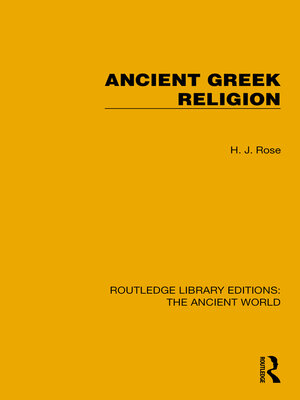 cover image of Ancient Greek Religion